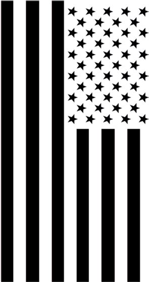 Drapeau Black And White Distressed American Flag Png
