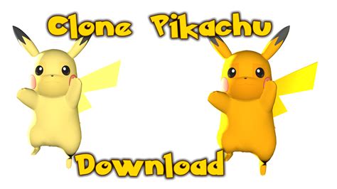 Clone Pikachu Download By Neonblastoise On Deviantart