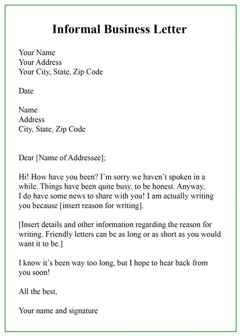 Formal letters need a professional tone. 5+ Free Sample of Informal Business Letter Templates