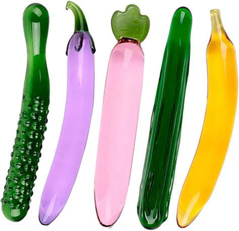 Glas Dildo Künstliche Penis Realistische Dildos Für Frauen Obst Gemüse Form Weibliche