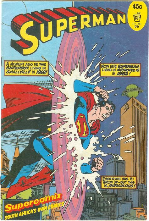South African Comic Books Supercomix Superman 36