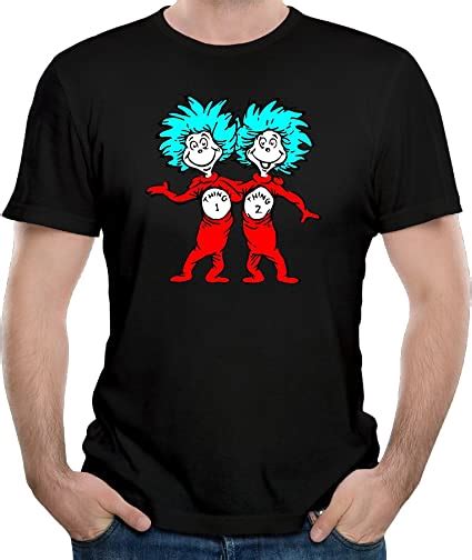Dr Seuss Thing 1 And Thing 2 T Shirts Funny 100 Cotton Cool Shirt Clothing