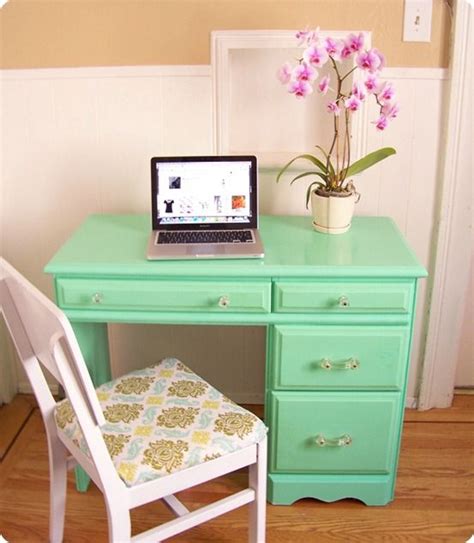 All mouldings were once painted in a high gloss paint because the higher the gloss the more durable the paint. Glossy Painted Desk - KnockOffDecor.com | High gloss ...
