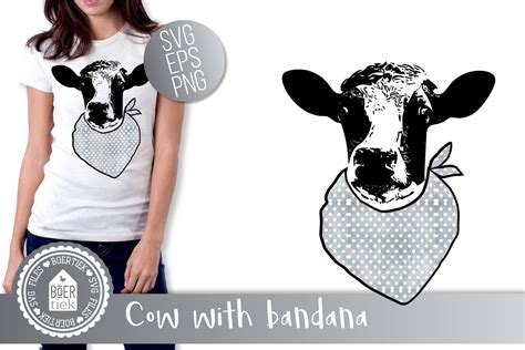Cow With Bandana Graphic By Boertiek Creative Fabrica