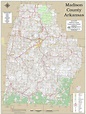 Madsion County Arkansas 2020 Wall Map | Mapping Solutions