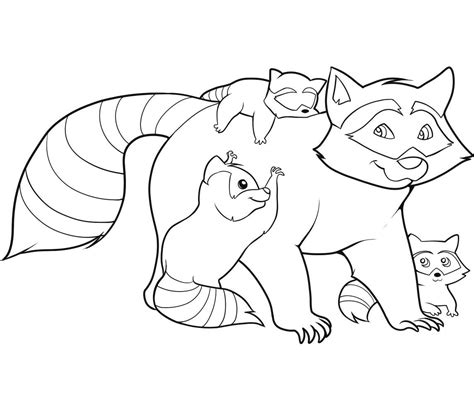 Free Printable Raccoon Coloring Pages For Kids