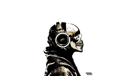Download Headphones Skulls Wallpaper 1378x846 Wallpoper