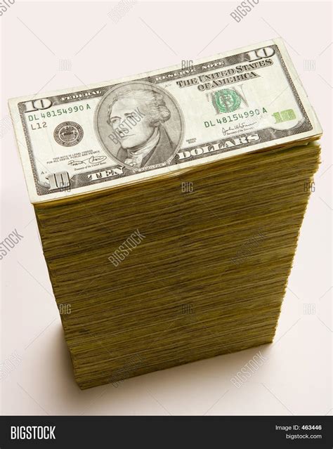 Cash Stack 10 Dollar Image And Photo Free Trial Bigstock