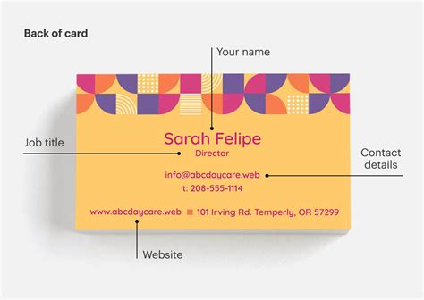 What Information To Put On A Business Card Vistaprint Us