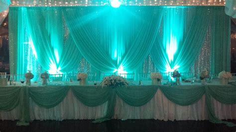 Tiffany Blue Backdrop With A Touch Of Sparkling Silver Tiffany Blue
