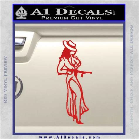 Sexy Girl With Gun Decal Sticker A1 Decals