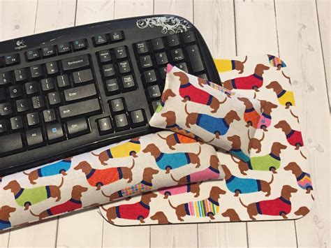 Dachshund Mouse Pad Set Mouse Wrist Rest Keyboard Rest Mouse Pad