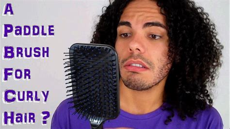 The long bristles glide through hair to undo knots and tangles and have. The Perfect Paddle Brush & Comb For Curly Hair Product ...