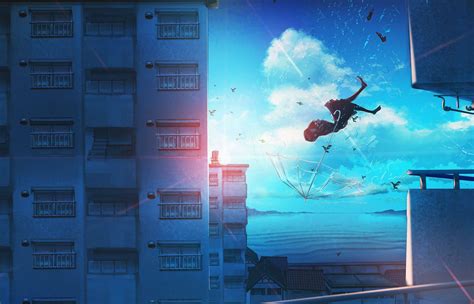 Falling Anime Wallpapers Top Free Falling Anime Backgrounds