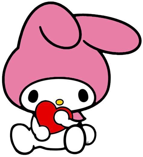 A Hello Kitty With A Heart In Her Hand And A Pink Hat On Its Head