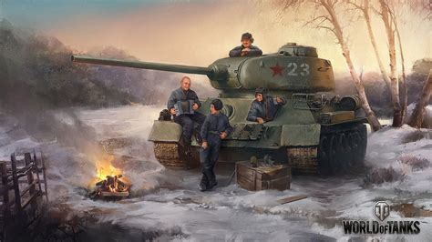 Wallpaper Winter Weapon Tank Military Russia World Of Tanks
