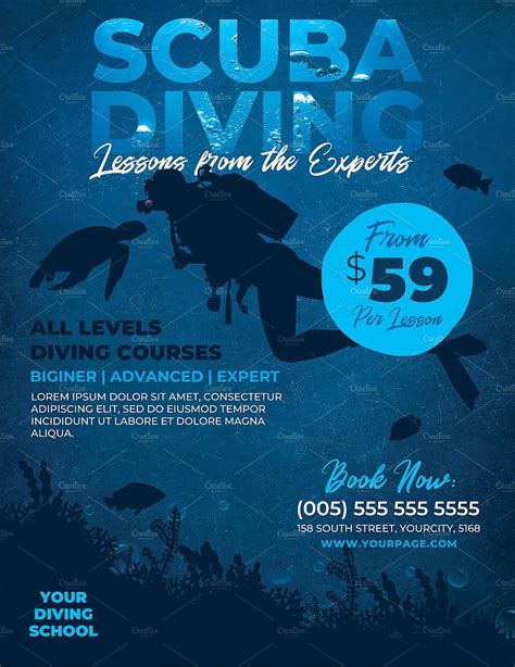 Scuba Diving Poster Template Postermywall Riset