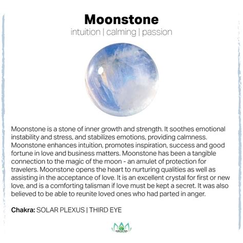 Moonstone Crystal Healing Stones Gemstone Meanings Moon Stone Meaning