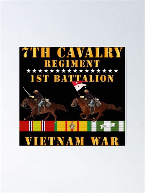 Army 1st Battalion 7th Cavalry Regiment Vietnam War Wt 2 Cav