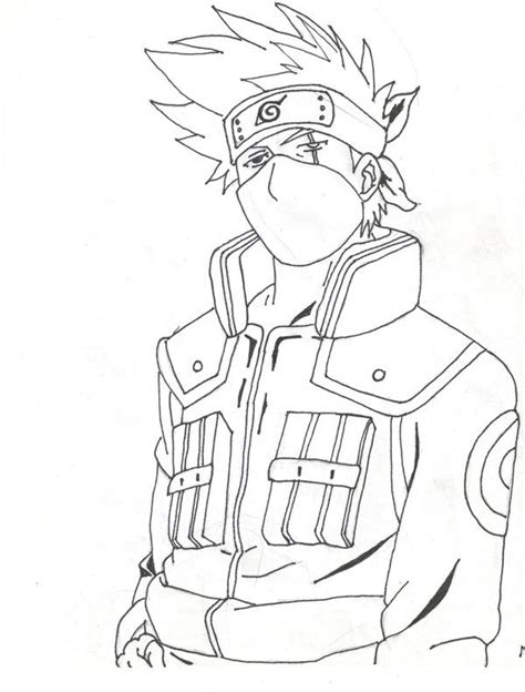 How To Draw Kakashi Sensei From Naruto Drawing The Head Step 5