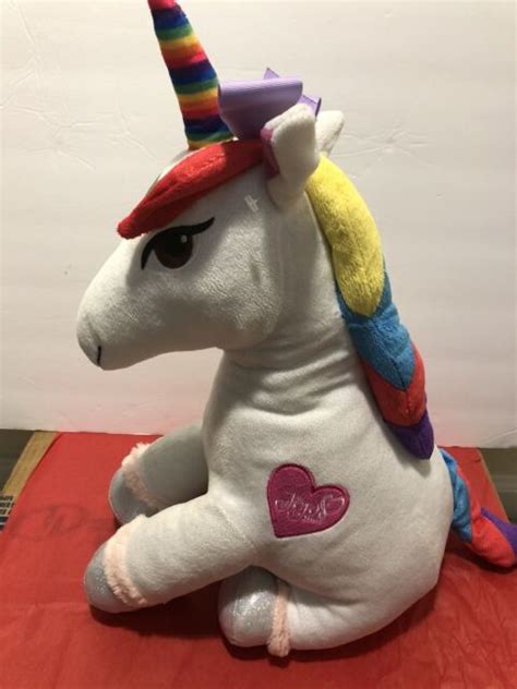 Nickelodeon Jojo Siwa Plush Sparkle Rainbow Unicorn 23 Pillow Buddy N