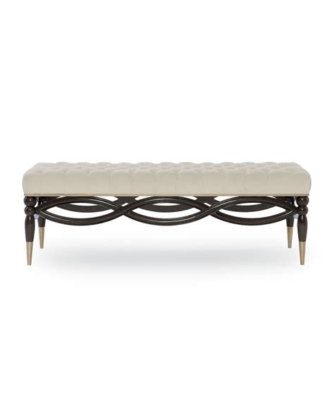 Caracole Everly Tufted Upholstered Bench Neiman Marcus