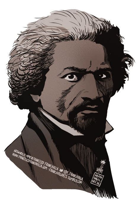 Frederick Douglass Cartoon Drawing Human Ashes In Tattoo Ink