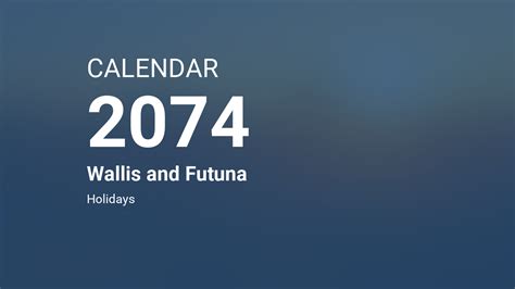 Year 2074 Calendar Wallis And Futuna