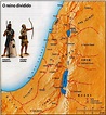 Reino dividido de Israel e Judá - Mapas Bíblicos