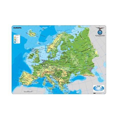 Mapa Europa Fisico