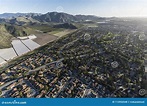 Camarillo California Homes, Hills and Farms Aerial Stock Photo - Image ...