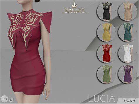 The Sims Resource Madlen Lucia Dress