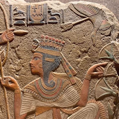 Egyptian Art Relief Sculpture Tutankhamun Tutankhamen And His Queen