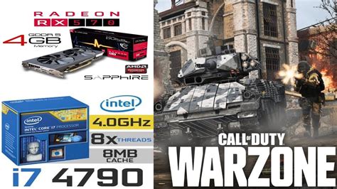 Call Of Duty Warzone Intel I7 4790 Rx570 4gb Sapphire 16gb Fulhd