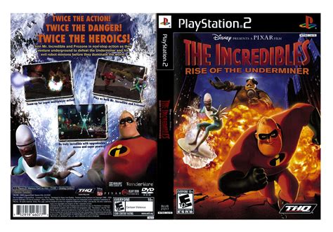 Ps2 The Incredibles Rise Of The Underminer Dvd Game Playstation 2