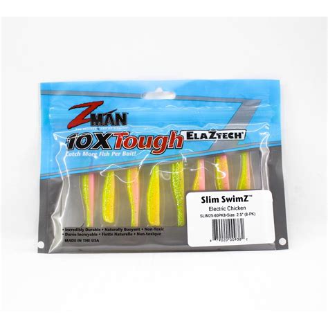 Zman Soft Lure Slim Swimz 25 Inch 8 Per Pack Shopee Singapore