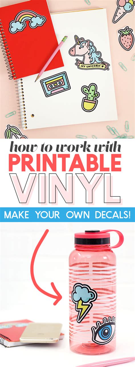 Static electricity will adversely affect the performance of your shiny vinyl cutting machine in weird ways. How to Work with Printable Vinyl: DIY Vinyl Stickers - Persia Lou