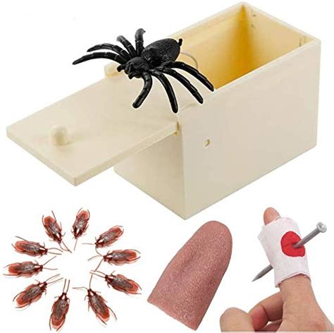 buy meocute funny prank prop horrific toys prank toys spider scare box