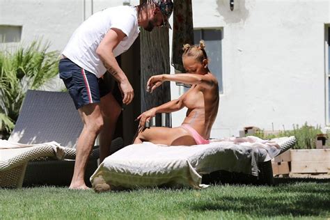 Melanie Brown Mel B Topless At California With Gary