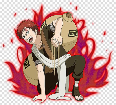 Gaara Jinchuriki Of The One Tailed Shukaku Transparent Background Png