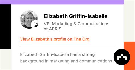 Elizabeth Griffin Isabelle Vp Marketing And Commuications At Arris