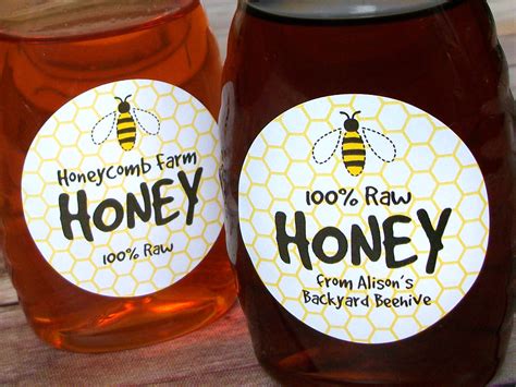 Custom Cute Honey Bee Labels Great T For Backyard Beekeepers