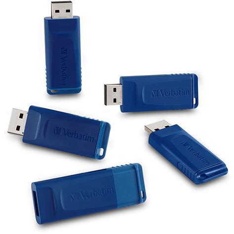 Verbatim 8gb Usb Flash Drive 5pk Blue Blue 5 Pack Quantity
