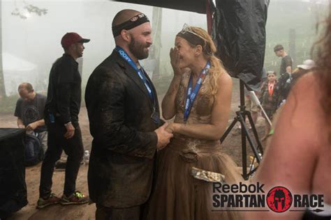 A Real Wedding At The Spartan Race Bridalguide