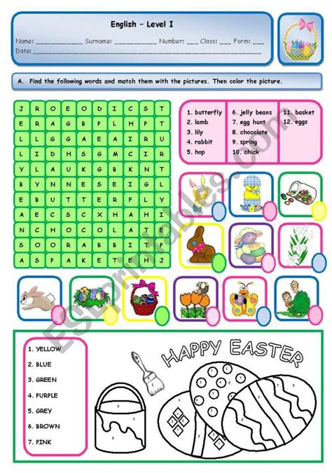 Easter Activities Worksheets Worksheetsday