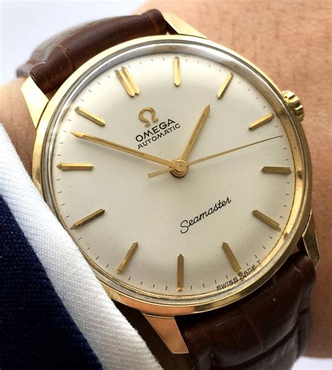 1967 Perfect Omega Seamaster Automatik Automatic Solid Gold Vintage