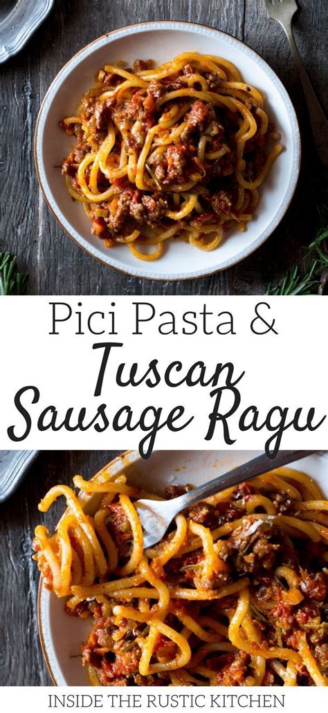 A Flavour Packed Tuscan Sausage Ragu Made With The Best Italian