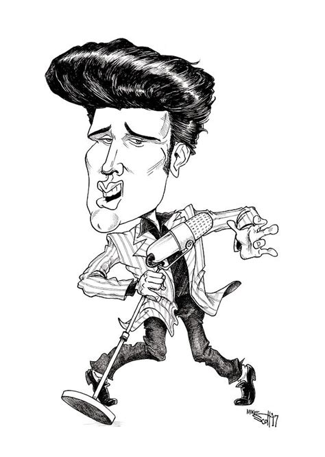 Elvis Presley Drawing By Mike Scott Fine Art America