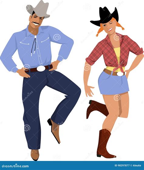 Country Western Dancers Stock Vector Illustration Of Bluegrass 98297877