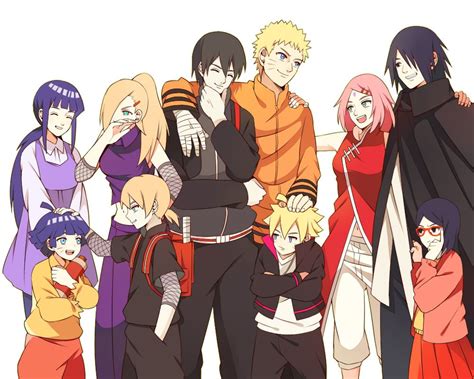 Naruto Families Naruto Uzumaki Anime Naruto Himawari Boruto Yamanaka